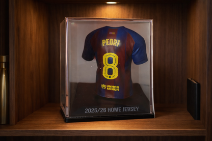 Mini Camiseta Pedri FC Barcelona 9.5 cm – Figura Coleccionable Oficial con Estuche, Edición Firmada