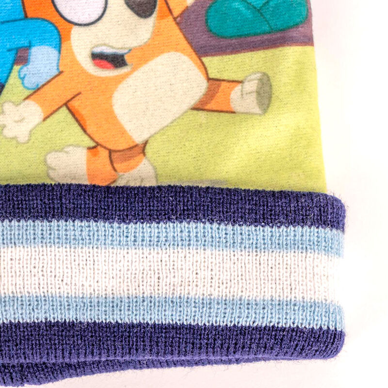 Gorro y guantes invierno niña y niño Bluey para niño 100% poliester regalo para niña y niño