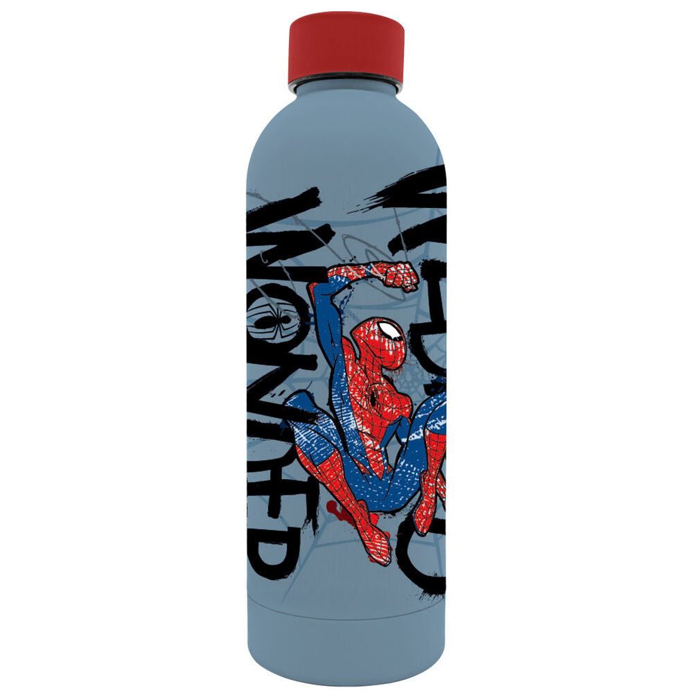 Botella Spiderman Marvel Aluminio 500ml – Botella Infantil Oficial