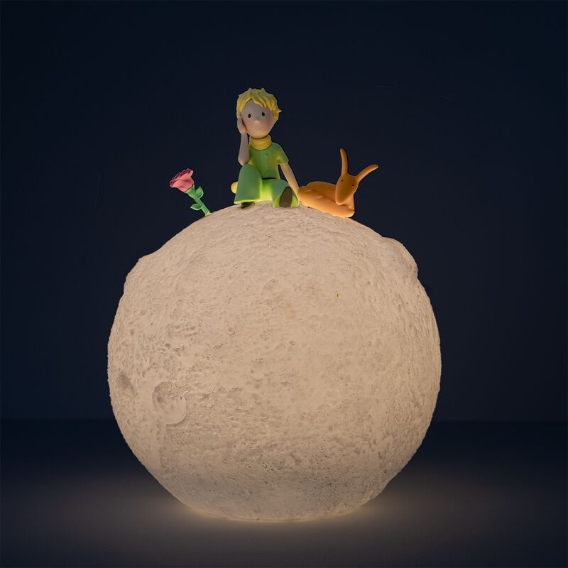 Lámpara 3D El Principito Luna – Luz LED Decorativa Oficial USB
