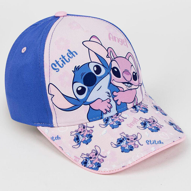 Gorra Stitch Disney rosa niño y niña Talla: 53cm.