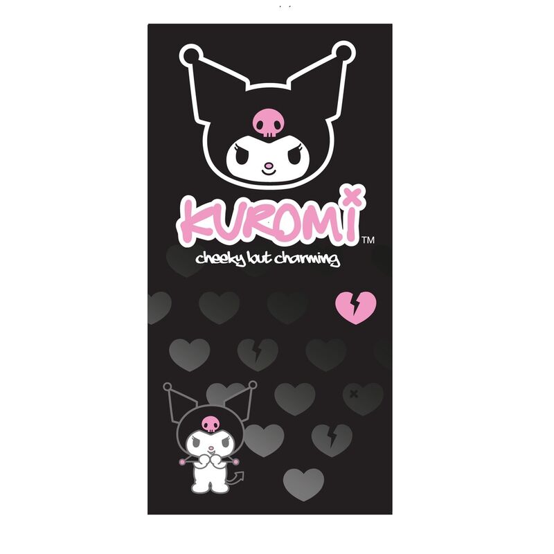 Toalla Kuromi Sanrio microfibra Tamaño: 70x140cm