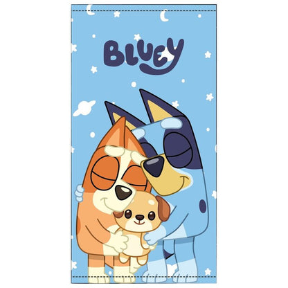 Toalla Bluey y Bingo Microfibra 70x140 cm | Playa y Piscina