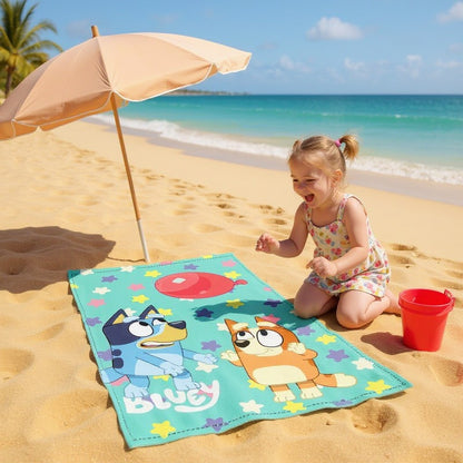 Toalla Bluey Microfibra 70x140cm – Secado Rápido Infantil Oficial