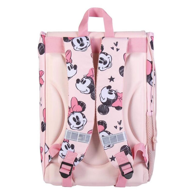 Disney Minnie Large Expandable School Backpack for Kids Size: 28.5 x 15 x 41 cm Cerda group. Gift for girls