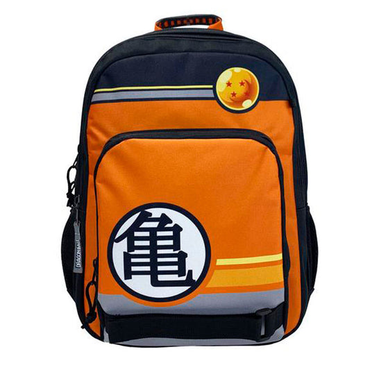 Mochila Dragon Ball Goku 42cm Adaptable Poliéster - Anime Escolar Original"