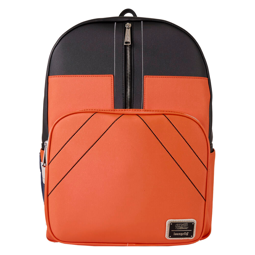 Mochila Naruto Shippuden Loungefly piel vegana 45cm Grande Anime Oficial - Uzumaki Cosplay Ninja Hokage