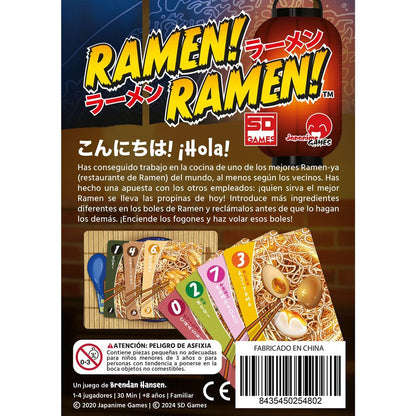 Juego de Mesa Ramen! Ramen! – SD Games  Español  1–4 Jugadores  +8 Años