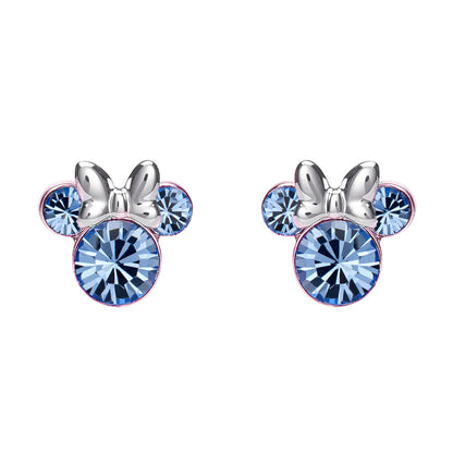 Pendientes Minnie Mouse Disney Plata Diciembre - Bisutería Oficial Bañada Plata