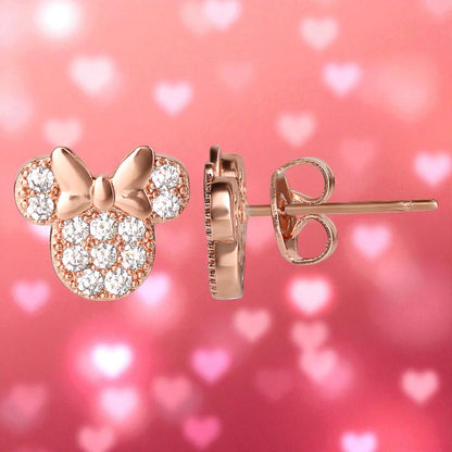 Pendientes Minnie Mouse Disney Oficiales - Dulzura Mágica Original | Elegancia Atemporal
