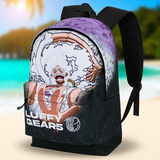 Mochila One Piece Luffy Gear 5 Transformación 44cm - Poder Gomu Gomu Adaptable | Rey Piratas