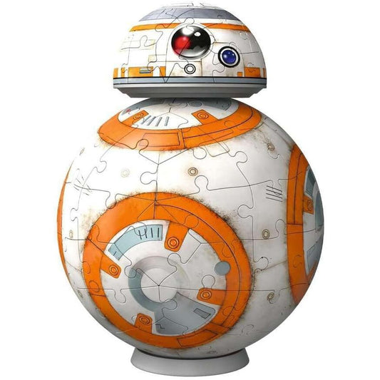 Puzzle 3D BB-8 Star Wars – 104 Piezas – Modelo Coleccionable 17,5 cm – Ideal para Fans y Niños – ¡Desafía tu Destreza!