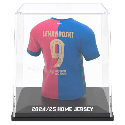 Figura Mini Camiseta Lewandowski FC Barcelona Firmada – Edición Coleccionista (9,5 cm)