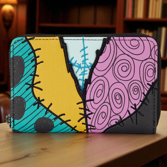 🎃 Cartera Sally Pesadilla Antes de Navidad Disney Loungefly - Billetera Zip Exclusiva Coleccionable 15cm ⭐