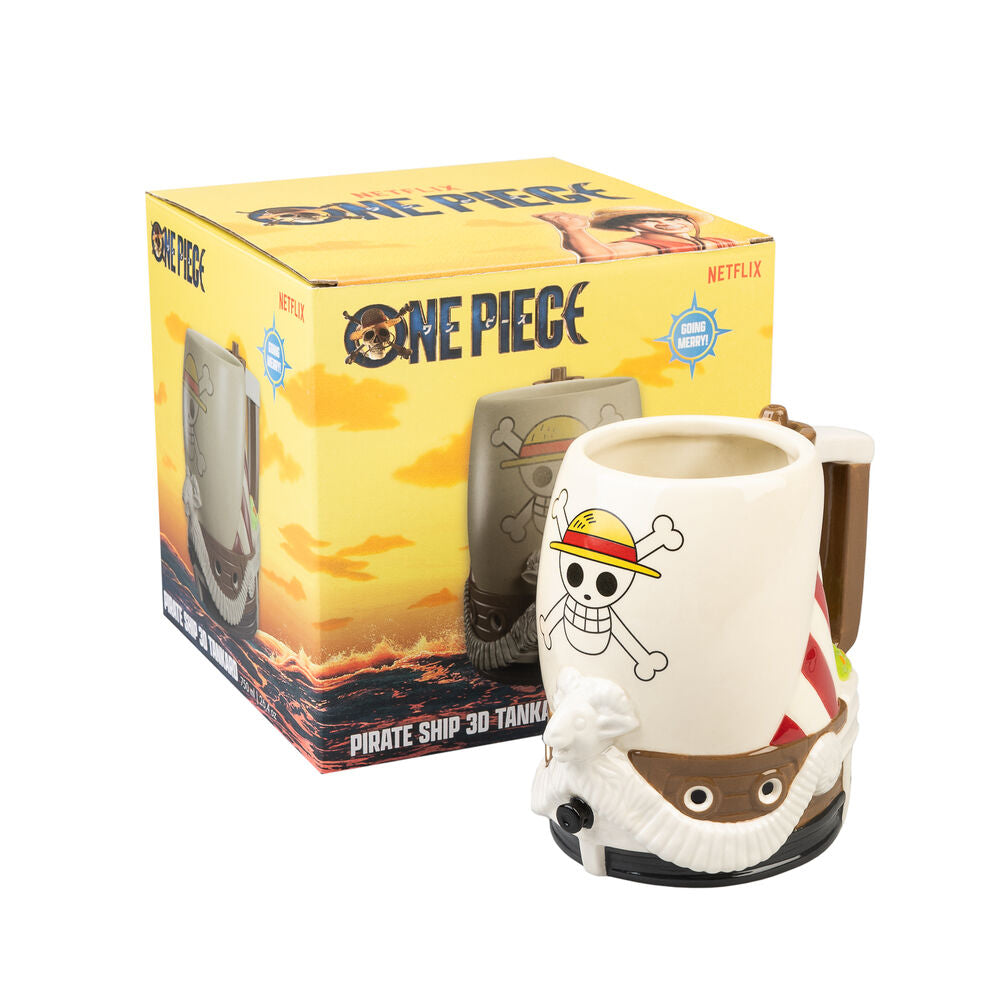 Jarra Going Merry One Piece 750ml – Taza 3D Oficial Pintada a Mano
