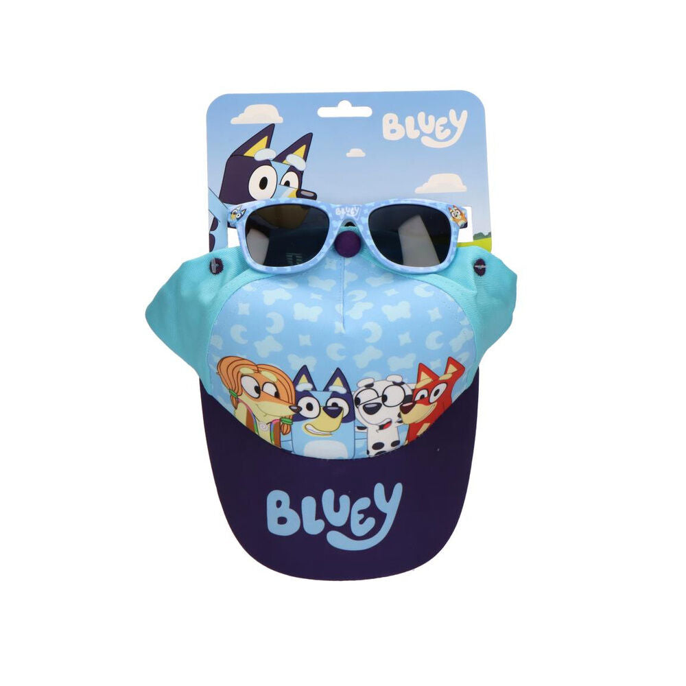 Set Bluey gorra + gafas de sol infantiles – Verano 53 cm