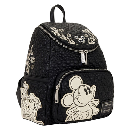 Mochila Mickey Disney Loungefly 26 cm – Mini Backpack Oficial con Detalles Bordados