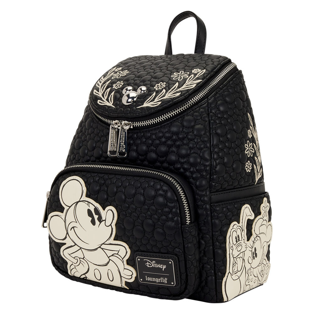 Mochila Mickey Disney Loungefly 26 cm – Mini Backpack Oficial con Detalles Bordados