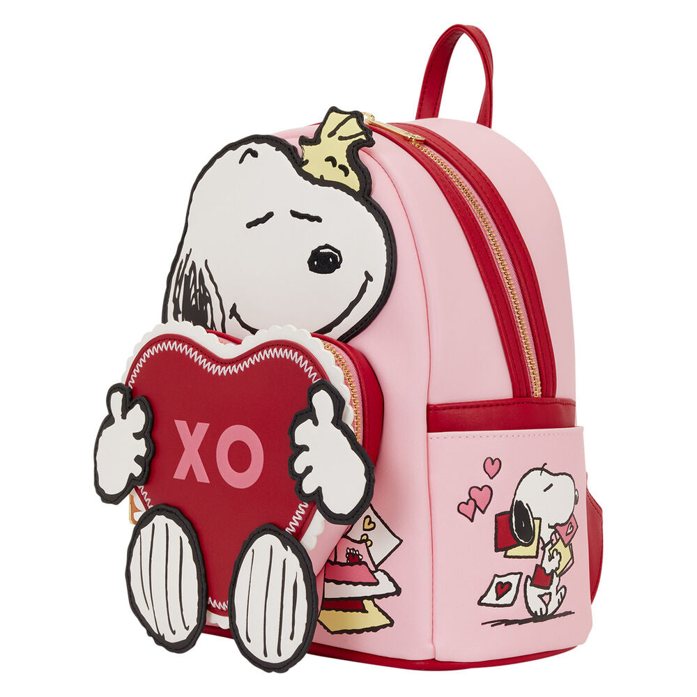 Mochila Mini Loungefly Snoopy XO San Valentín – Peanuts Oficial (27 cm)