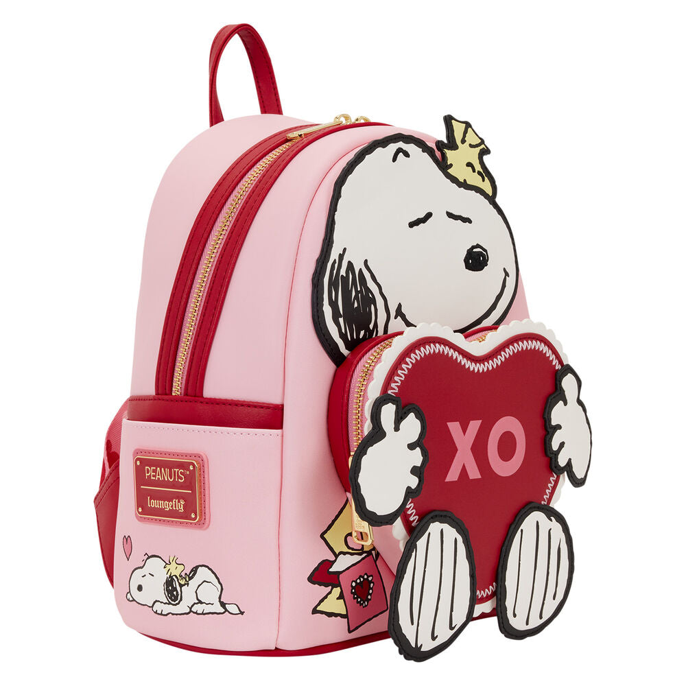 Mochila Mini Loungefly Snoopy XO San Valentín – Peanuts Oficial (27 cm)