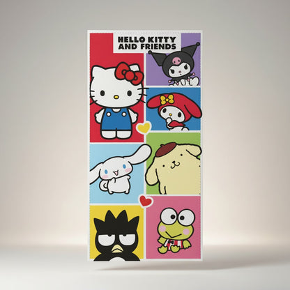 Toalla Hello Kitty Friends Viñetas Microfibra 70x140cm – Secado Rápido Oficial