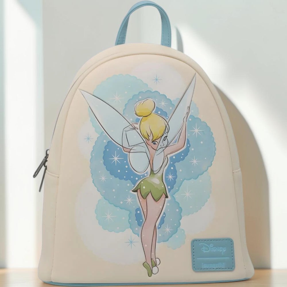 Mochila Tinker Deboss Campanilla Disney Loungefly 26cm – Mini Backpack Oficial