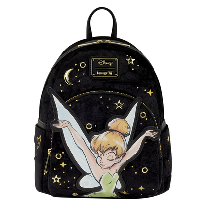 Mochila Tinker Bell Pixie Dust Velvet Disney Loungefly 26cm – Mini Backpack Premium