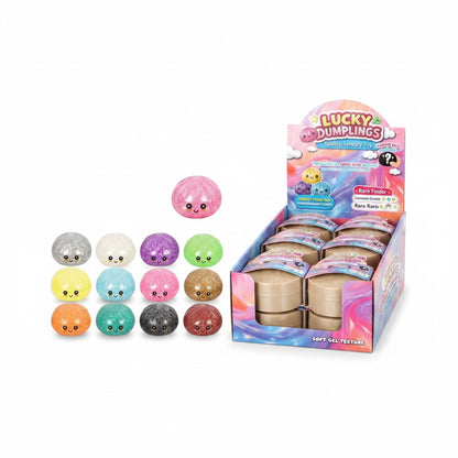 Squishy Dumpling Purpurina Sorpresa 8,5cm – Juguete Antiestrés Elástico