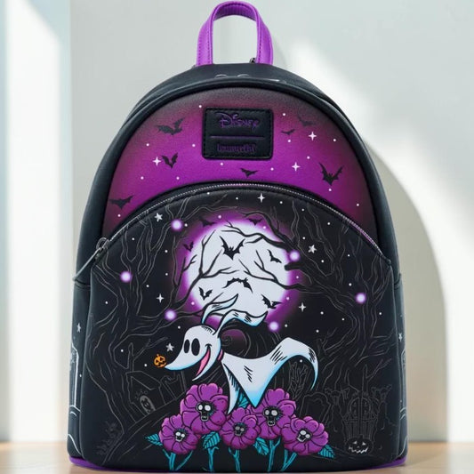 Mochila Zero Moon Doodle Disney Loungefly 26cm – Pesadilla Antes de Navidad