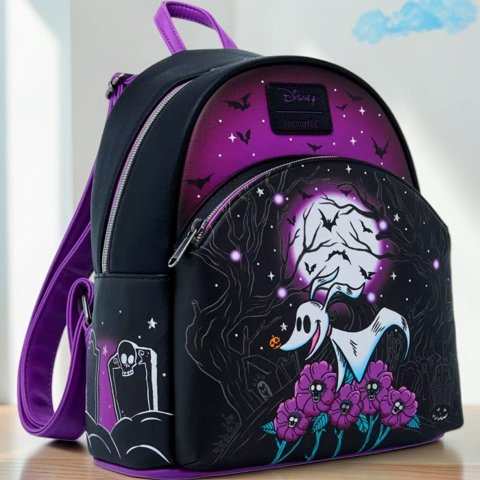 Mochila Zero Moon Doodle Disney Loungefly 26cm – Pesadilla Antes de Navidad