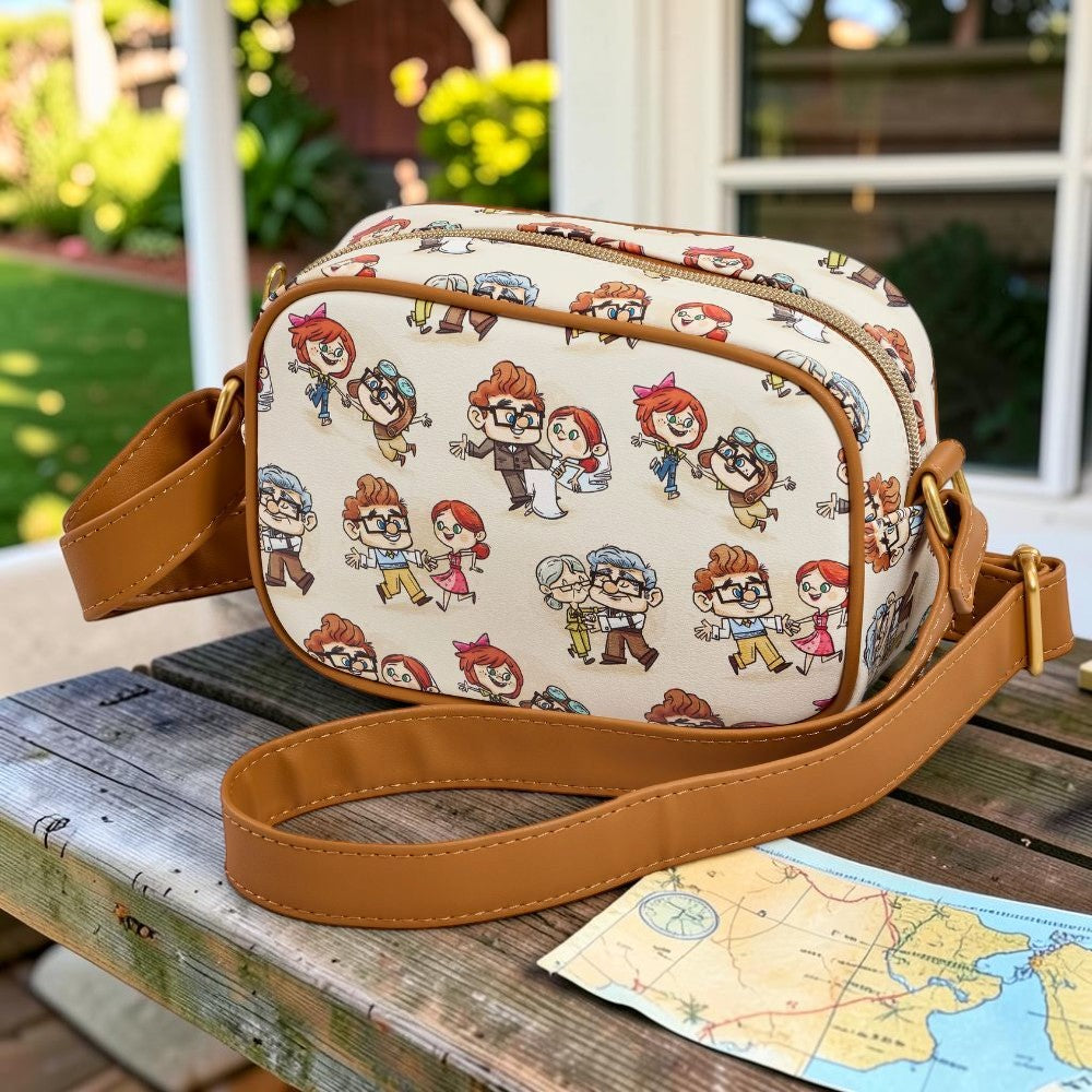 Bolso Bandolera Ellie y Carl Up Disney Loungefly – Beige