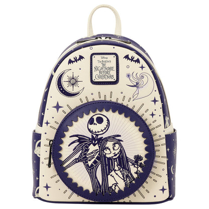 Mochila Jack Skellington & Sally Cielo Nocturno Disney Loungefly 26cm – Pesadilla Antes de Navidad