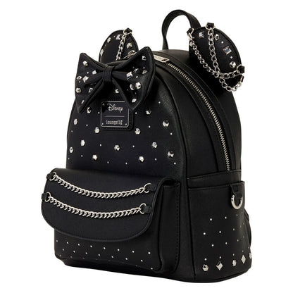 Mochila Minnie Mouse Studs & Chains Disney Loungefly 26 cm – Negra