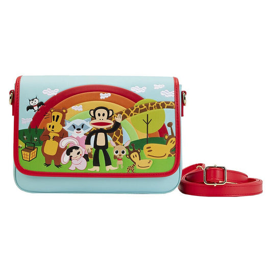 Sac bandoulière en similicuir arc-en-ciel Paul Frank pour femme 24 cm - Loungefly Cadeau pour femme