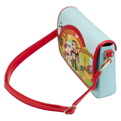 Sac bandoulière en similicuir arc-en-ciel Paul Frank pour femme 24 cm - Loungefly Cadeau pour femme