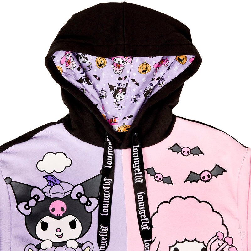 Sudadera unisex con capucha Kuromi y My Melody L