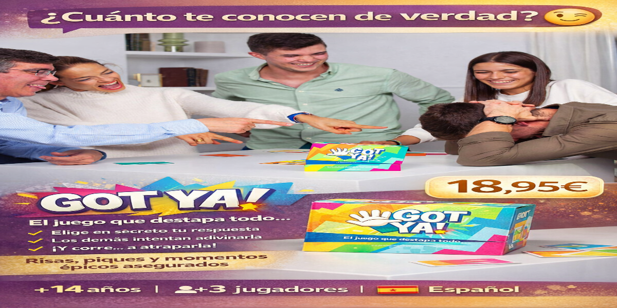 Juego de mesa Got Ya! – Adivina y atrapa la respuesta | Party Game divertido