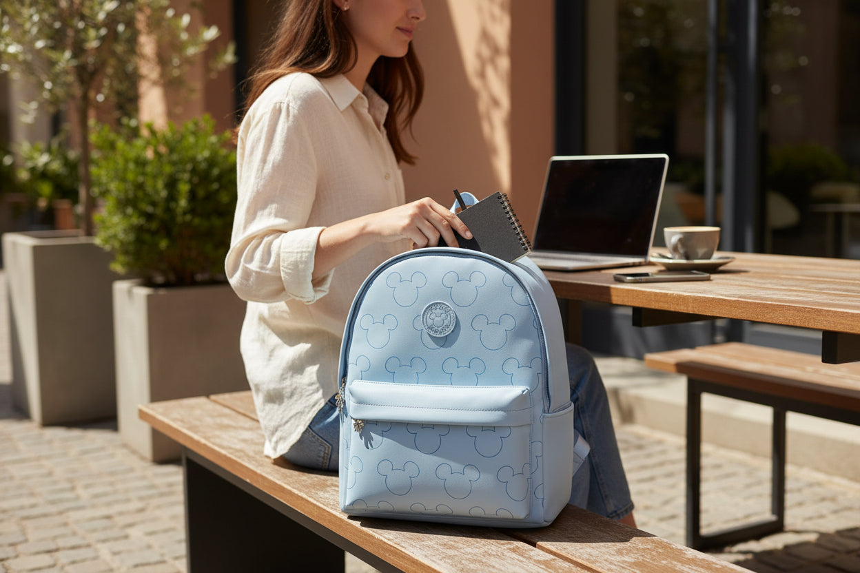 Safta Teen Snow Blue Laptop Backpack 40 cm perfect for women and as a gift