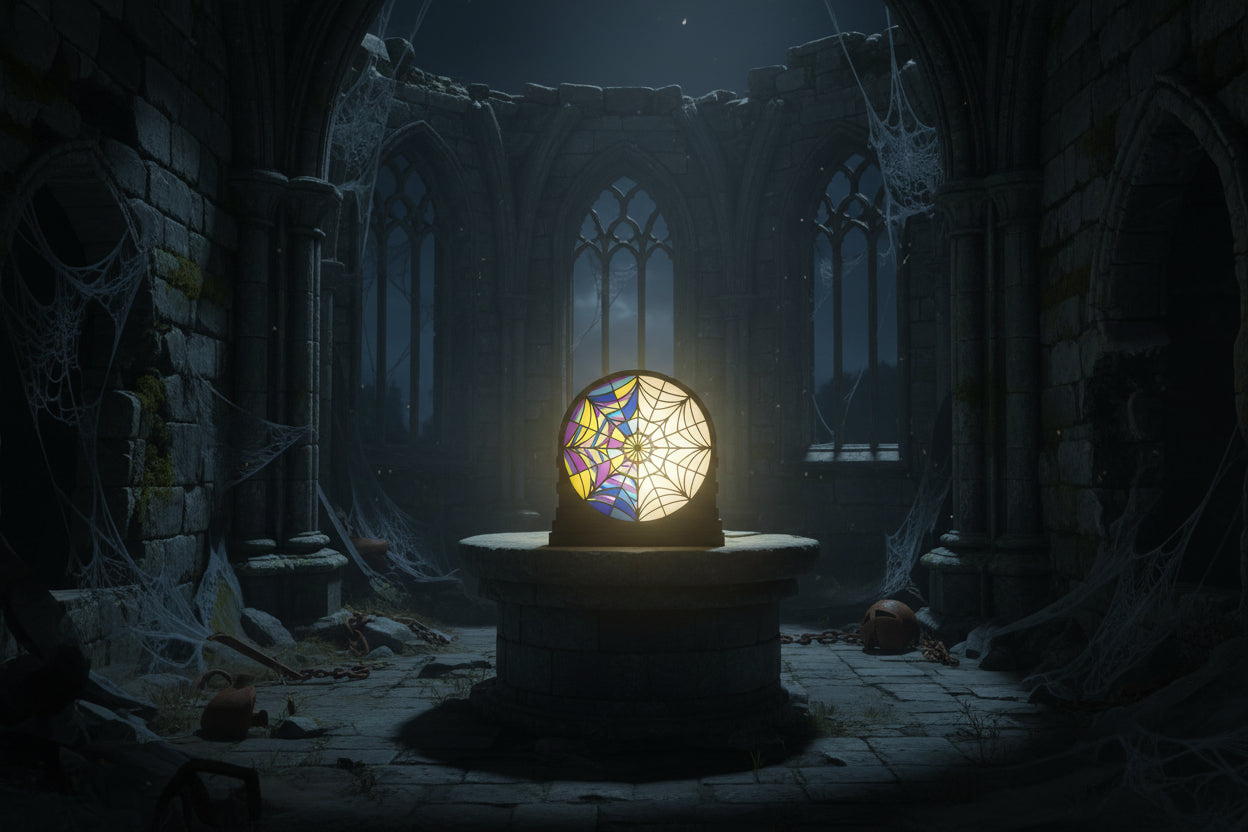 Lámpara Ophelia Hall Window Wednesday Netflix 17 cm | Decoración Oficial
