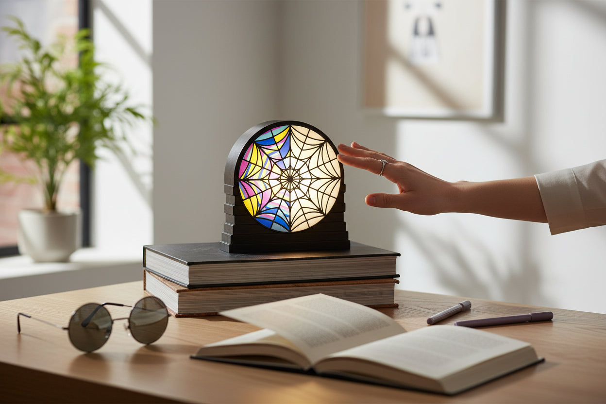 Lámpara Ophelia Hall Window Wednesday Netflix 17 cm | Decoración Oficial