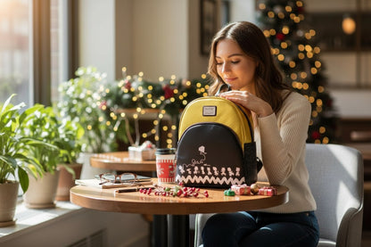 Loungefly Mini Mochila Snoopy Peanuts 75th Anniversary – Piel Vegana, Tamaño 25x31x10 cm