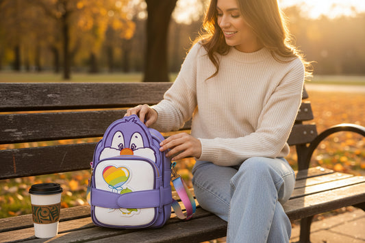 Bolso Bandolera Loungefly Primo Penguin 15x5x20 - alta calidad ideal para chica y mujer. Regalo genial