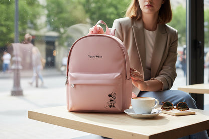 Safta Minnie Mouse Teen Minty Rose Pink 40 cm women's backpack, perfect for women