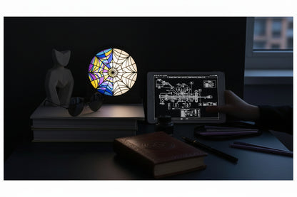 Lámpara Ophelia Hall Window Wednesday Netflix 17 cm | Decoración Oficial