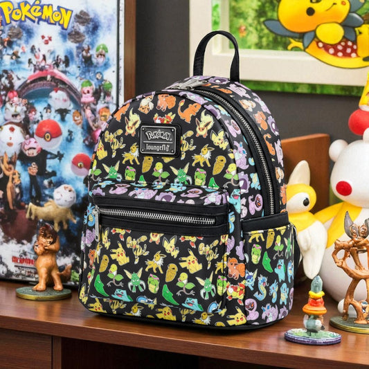 Mochila Pokémon Loungefly 26cm - Mini Backpack Oficial Colección Premium
