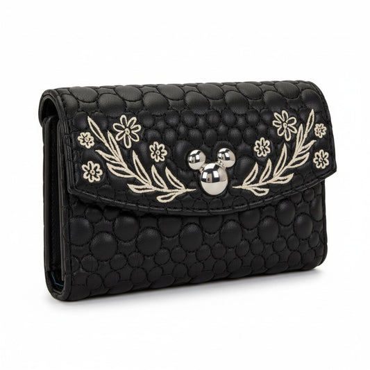 Cartera Mickey Disney Loungefly – Billetera Premium 15 cm con Detalles Bordados