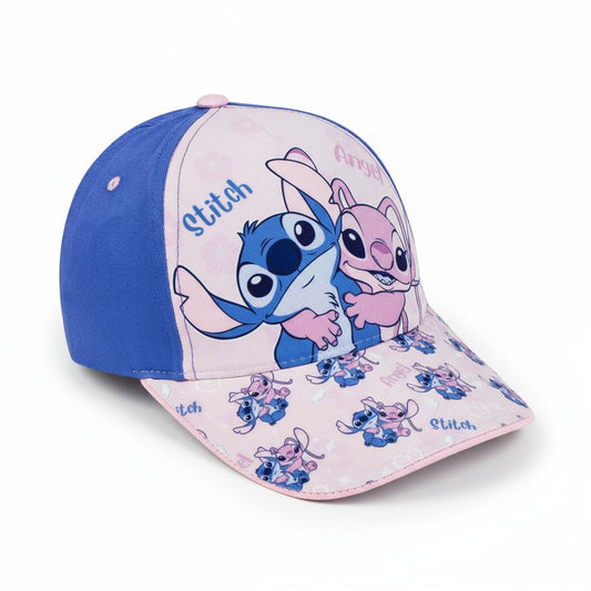 Gorra Disney Stitch – Ajustable rosa, Talla única, 100% algodón (Oficial)"