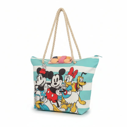 Bossa de platja dona Mickey Mouse blau 37x52x17cm Karactermania - Ideal regal per a dona
