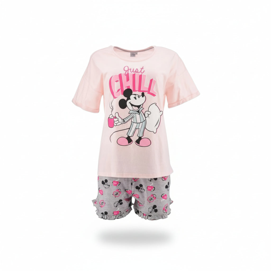 Pijama Mickey Mouse rosa 100% cotó
