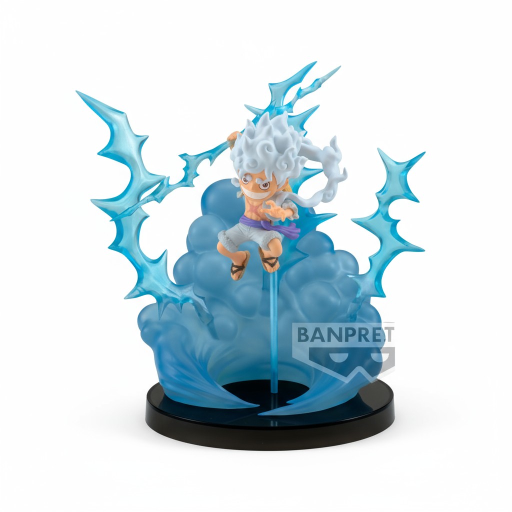 Figura Luffy Gear 5 WCF One Piece 13cm - Nika Sol Colección Oficial Banpresto